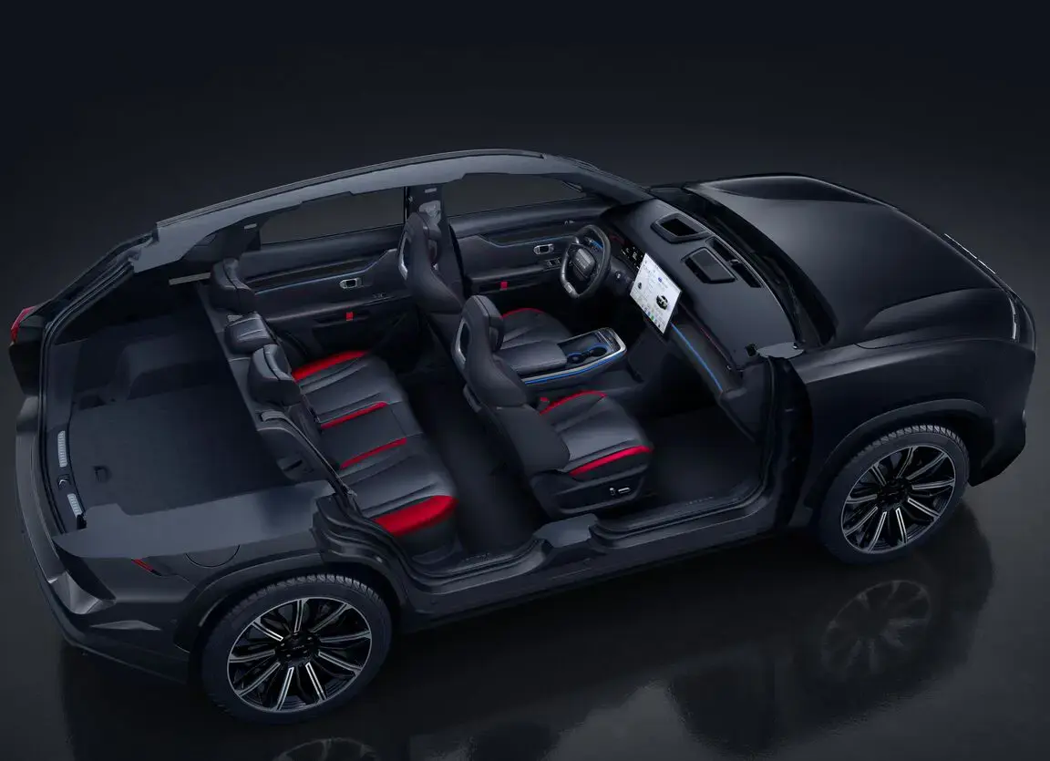 5-Seater Two-Tone Leather Interior